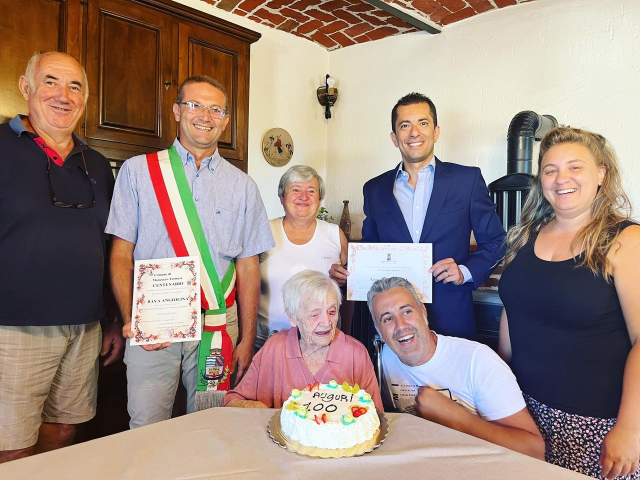 A Moncucco Torinese si festeggiano i cento anni di Angiolina Bava