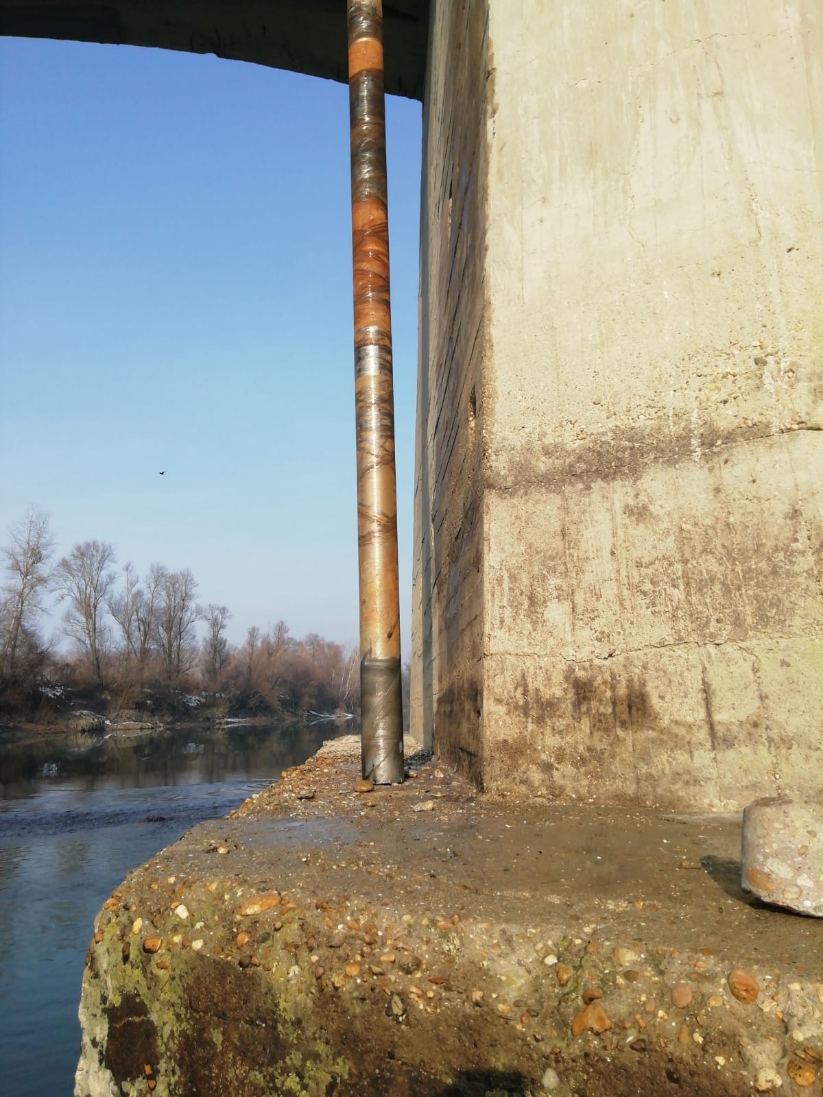 Ponte di Rocchetta Tanaro - Carotaggio (1)