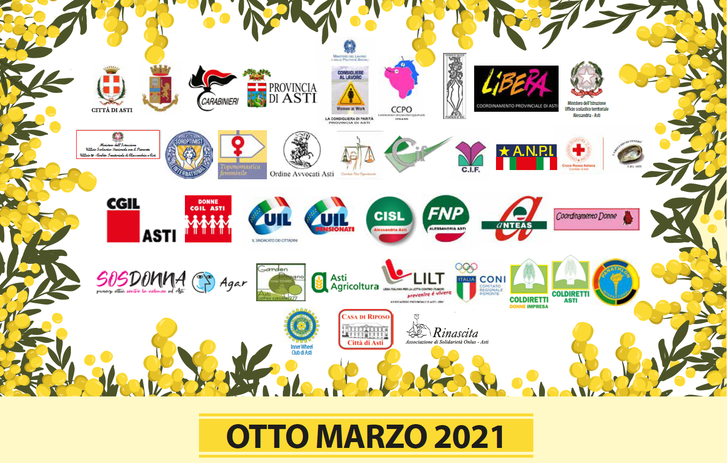 8 marzo - Giornata internazionale della donna 2021 : il calendario delle iniziative